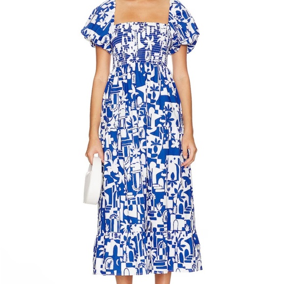 Show Me Your Mumu, Afternoon Tea Dress in Santorini Escape, size L**NWT**